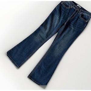 VTG Y2K Rue 21‎ Jeans Womens 14 Boot Butterfly Embroidered Sparkle Bling Retro